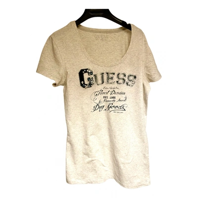 Pre-owned Guess T-shirt In Grey