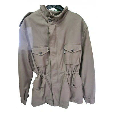 Pre-owned Guess Jacket In Khaki