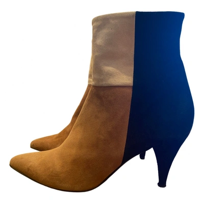 Pre-owned Marina Rinaldi Ankle Boots In Multicolour