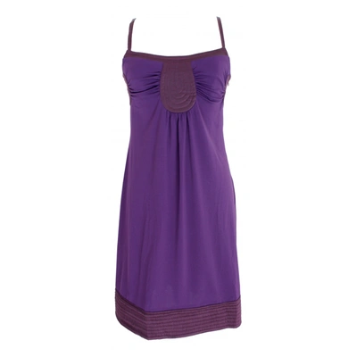 Pre-owned Philosophy Di Alberta Ferretti Silk Mid-length Dress In Purple