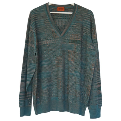 Pre-owned Missoni Wool Pull In Green
