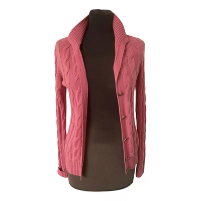 Pre-owned Loro Piana Cashmere Cardigan In Pink