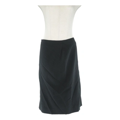 Pre-owned Chanel Wool Skirt In Black