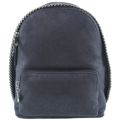 Pre-owned Stella Mccartney Leather Backpack In Navy