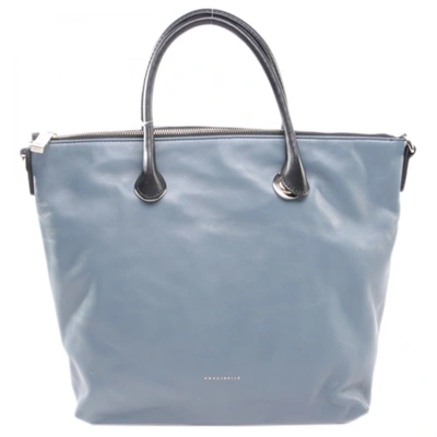 Pre-owned Coccinelle Leather Handbag In Blue