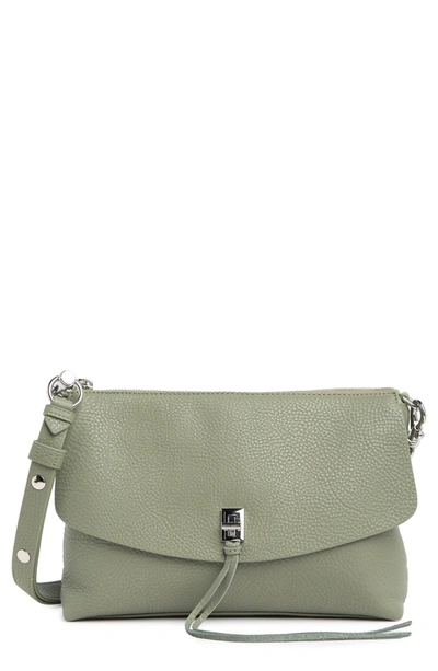 Rebecca Minkoff Darren Leather Shoulder Bag In Sea Mist