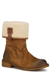 Vintage Foundry Trina Faux Fur Trimmed Boot In Tan