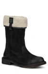 Vintage Foundry Trina Faux Fur Trimmed Boot In Black