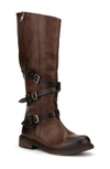 Vintage Foundry Jenny Buckle Strap Boot In Cognac
