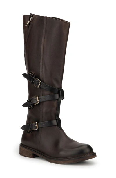 Vintage Foundry Jenny Buckle Strap Boot In Brown