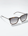 Saint Laurent Ysl Acetate Cat-eye Sunglasses In 004 Dark Havana