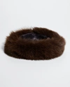 Gorski Fox Fur Headband In Red