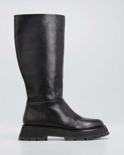 3.1 Phillip Lim / フィリップ リム Kate Lug-sole Tube Boots In Black