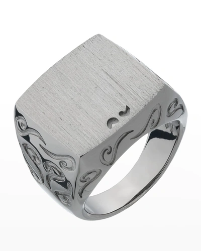 Marco Dal Maso Burnished Silver Ring