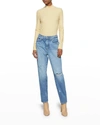 Jonathan Simkhai Standard Cropped Denim Jeans In Pacific City