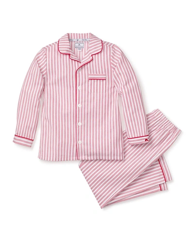 Petite Plume Kid's French Ticking 2-piece Pajama Set In Multi
