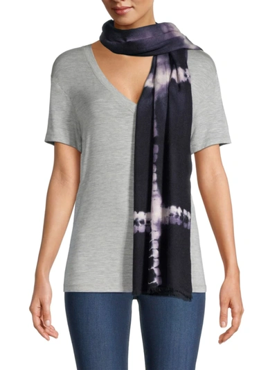 Denis Colomb Etoile Tye Dye Cashmere Scarf In India Ink