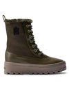 Mackage Hero Shearling-lined Lug-sole Boots In Army