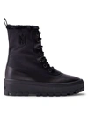 Mackage Hero Shearling-lined Lug-sole Boots In Black