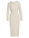 Jonathan Simkhai Standard Jane Bodycon Midi-dress In Marble