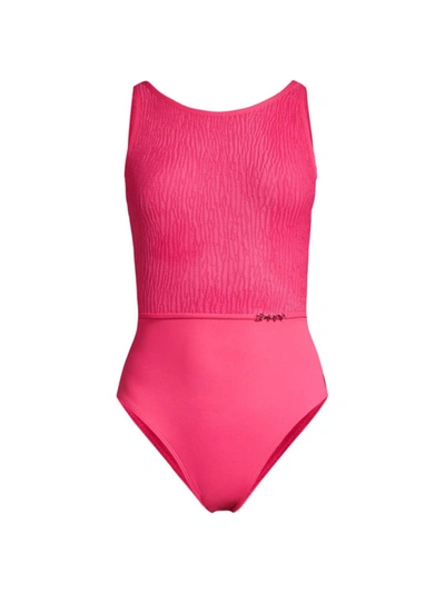 Shan Dahlia One-piece Swimsuit In Pink