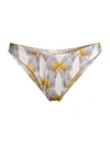 Tory Burch Printed Bikini Bottom In Sand Deco