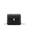 Bvlgari Womens Black Serpenti Forever Leather Shoulder Bag