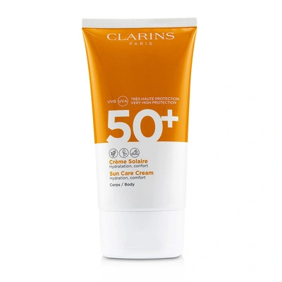 Clarins Sun Care Cream Body Spf 50 (150ml) In Cream / White