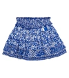 Poupette St Barth Little Girl's & Girl's Ariel Tiered Skirt In Blue Antibes Atb