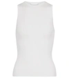 Wardrobe.nyc White Knit Tank Top In White