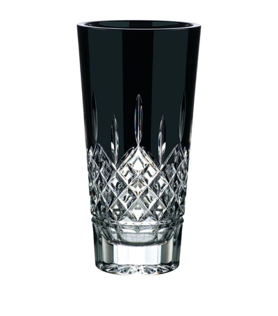 Waterford Lismore Black Crystal Vase (30cm)