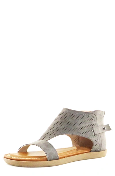Nest Footwear Perforated Gladiator Sandal In Slate