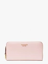 Kate Spade Roulette Zip-around Continental Wallet In Tutu Pink