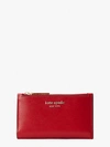 Kate Spade Spencer Small Slim Bifold Wallet In Lingonberry