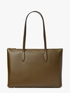 Kate Spade All Day Large Zip-top Tote In Duck Green
