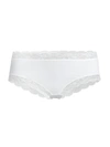 Hanro Cotton Lace Hipster In White