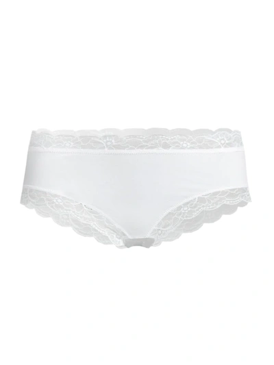 Hanro Cotton Lace Hipster In White