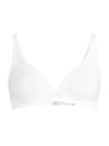 Hanro White Lace-trimmed Soft-cup Bra