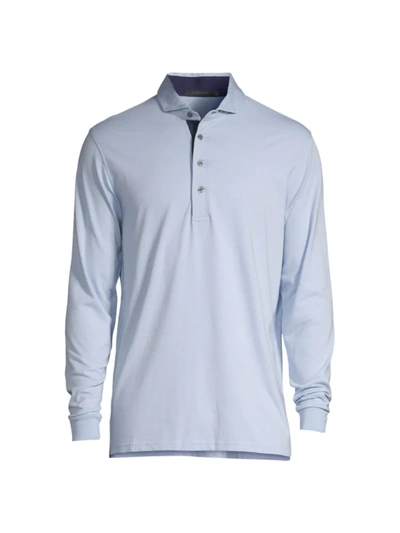Greyson Classic-fit Apache Ii Long-sleeve Polo Shirt In Wolf