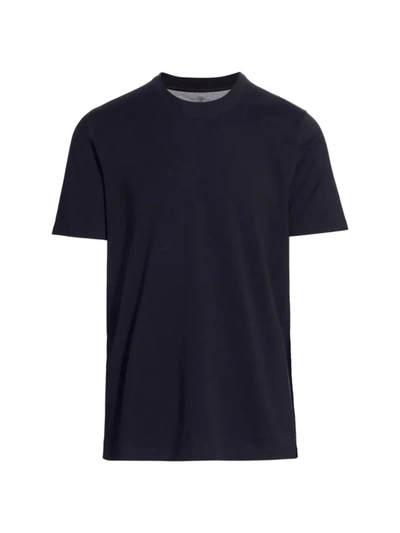Brunello Cucinelli Men's Cotton T-shirt In Navy