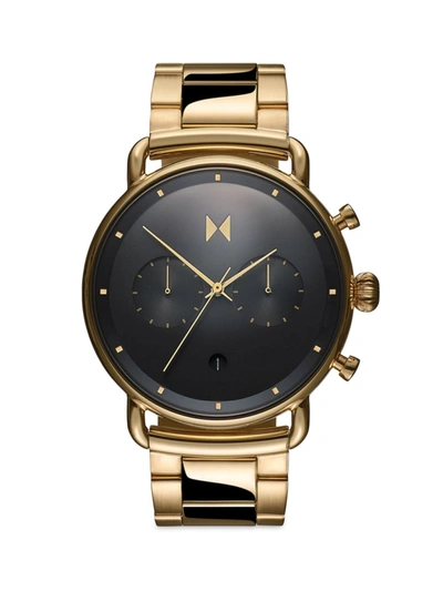 Mvmt Blacktop Phantom Goldtone Stainless Steel Bracelet Watch In Gold-tone