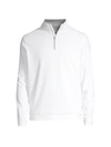 Greyson Perth Performance Quarter-zip Top In White