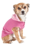 Pet Life Active Pull-rover Sleeveless Hoodie Jacket In Pink