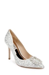 Badgley Mischka Collection Cher Ii Pointed Toe Pump In Ivory