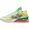 Nike Lebron 18 Low "summer Refresh" Basketball Shoes In White Lime,new Green,bright Mango