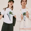 Lacoste Jean-michel Tixier Croco Jersey T-shirt In White,cicer