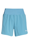 Nike Eclipse Running Shorts In Cerulean/ Reflective