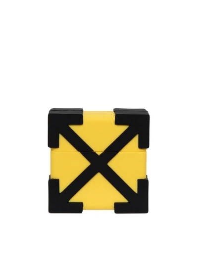 Off-white Arrow Airpods Pro Case In 옐로우,블랙