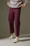 Dickies Uo Exclusive 874 Cutoff Work Pant In Maroon