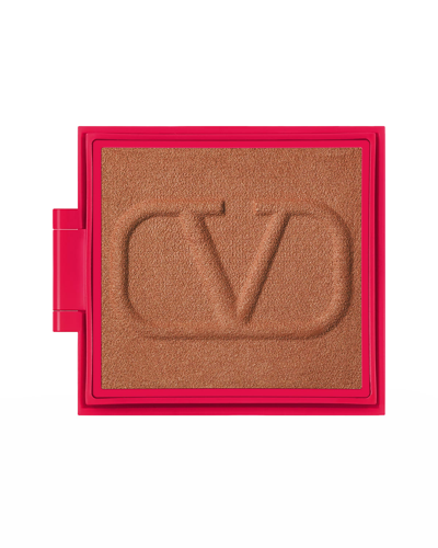 Valentino Go-clutch Refillable Compact Finishing Powder Refill Pan In Universal Bronzer